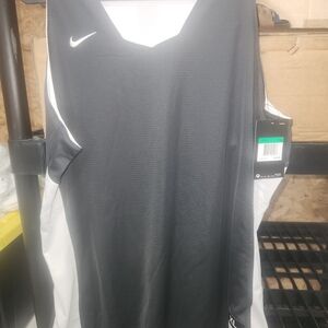 Nike Dark Gray and White Athletic Tank